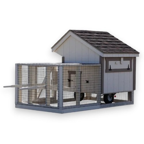 Portable_Hen_House_on_Wheels_in_cream_and_brown_back_view