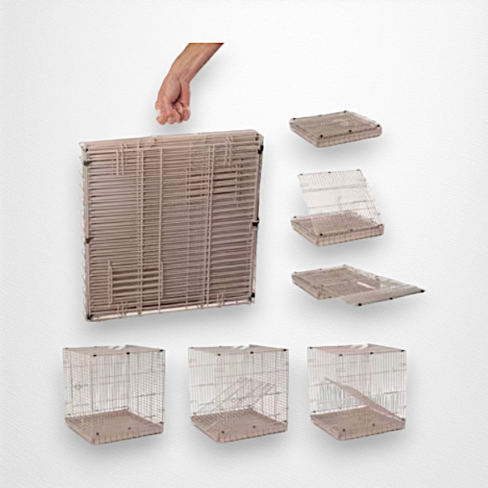 A & E Cage Co - Collapsable Travel Bird Cage Carrier, 19"x18" - Quill & Roost