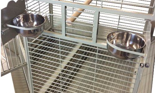 A & E Cage Co - Extra Large Corner Bird Cage, 42"x42"x73" - Quill & Roost