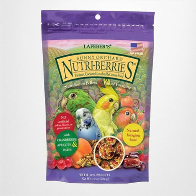 Lafeber Sunny Orchard Nutri-Berries Parakeet, Cockatiel & Conure Food - 10 oz - Quill & Roost