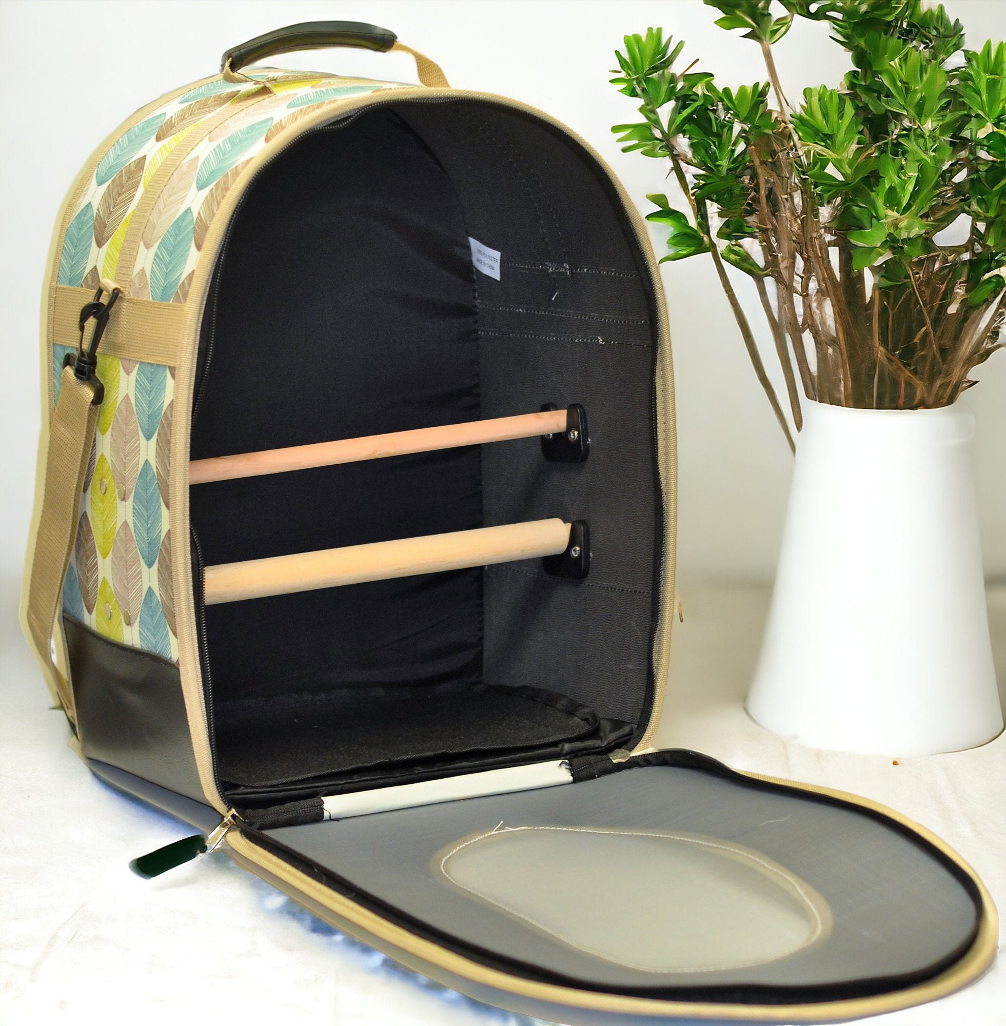 Large Birdie Backpack Carrier - Tan - Quill & Roost