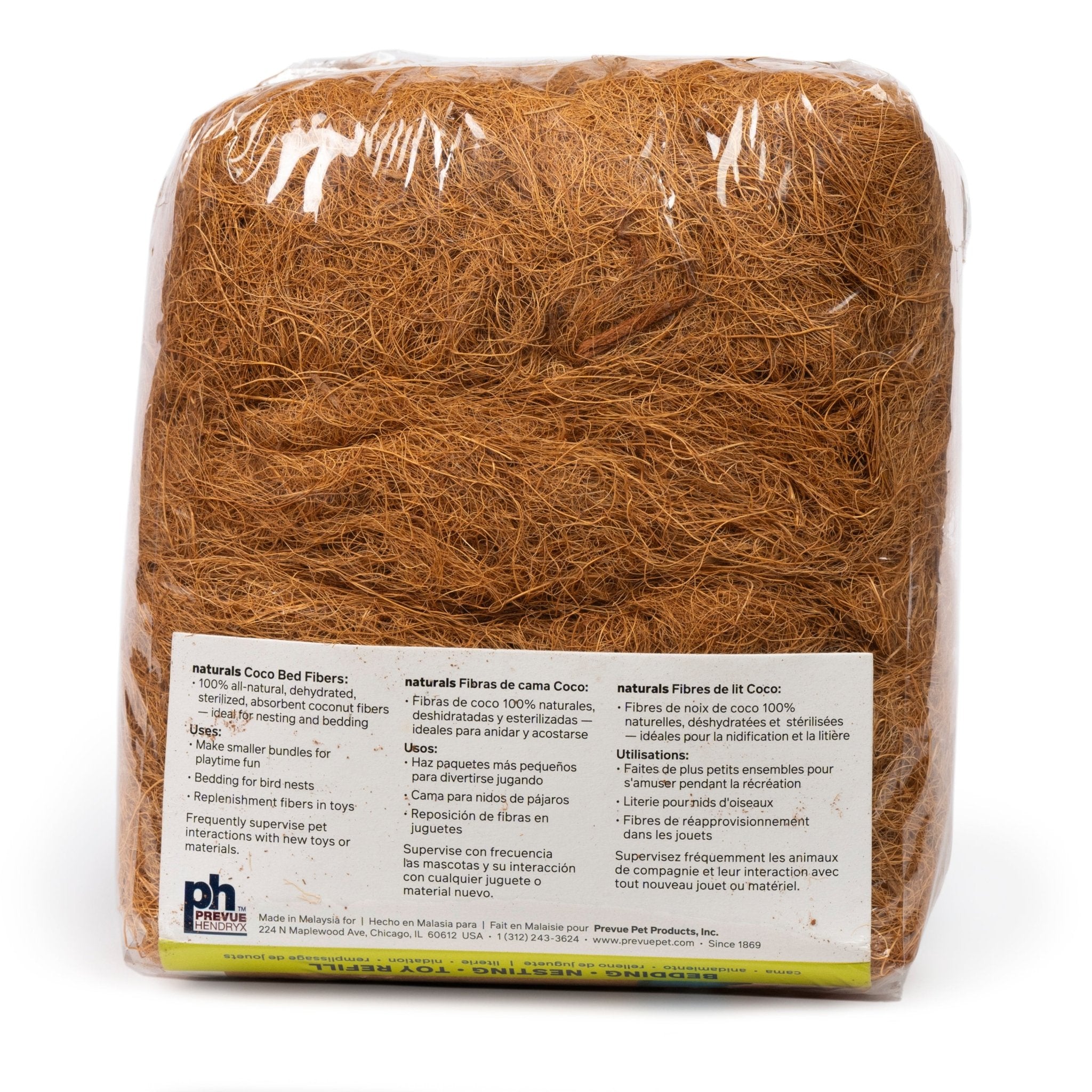 Prevue Coco Bird Bed Fibers, 0.5lbs - Quill & Roost