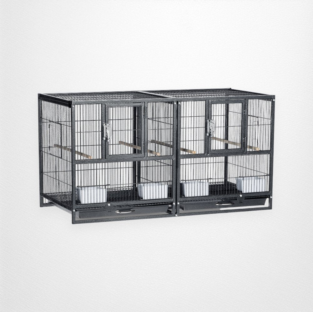 Prevue Hampton Deluxe Divided Bird Cage System Without Stand – Quill