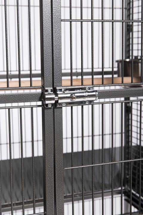 Prevue Medium Dome Top Bird Cage in Chalk White or Black, 24’’Lx22’’Wx59 1/2''H - Quill & Roost