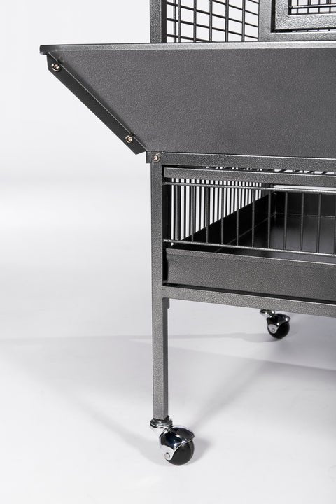 Prevue Medium Dome Top Bird Cage in Chalk White or Black, 24’’Lx22’’Wx59 1/2''H - Quill & Roost