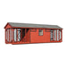 Double Chicken Coop with double run back view-A828CD