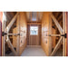 Double Chicken Coop with double run feed room view-A828CD