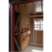 Double Chicken Coop with double run feed room view with open nesting box-A828CD