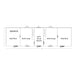Double Chicken Coop with double run floor plan blue print A828CD
