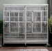 Stainless Steel Macaw Cage Front View in a home