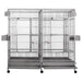 Stainless Steel Macaw Cage With Open Cage Doors
