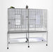 A & E Cage Co - Double Flight Bird Cage with Divider, 64"x21"x65" - Quill & Roost