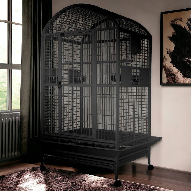 A & E Cage Co - Large Dome Top Bird Cage, 40"x30"x75" - Quill & Roost