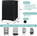 Universal Bird Cage Cover, Waterproof & Washable Night Cover for Cages, Light Eliminator Parrot (Black) - Quill & Roost