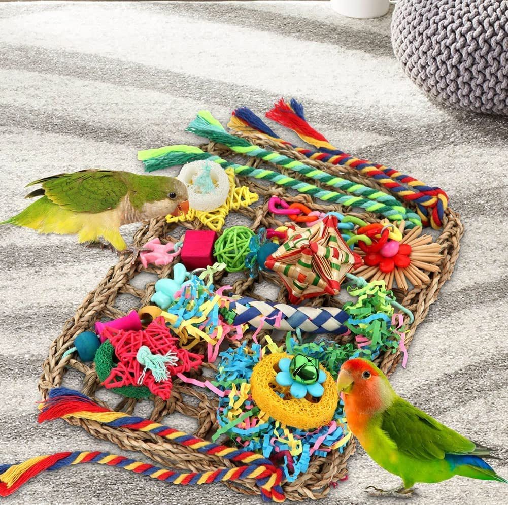 Bird Shredding Toy, 4 Piece Parakeet Foraging Toy Set, 9 Bird Shredding Toy, 4 Piece Parakeet Foraging Toy Set, 9