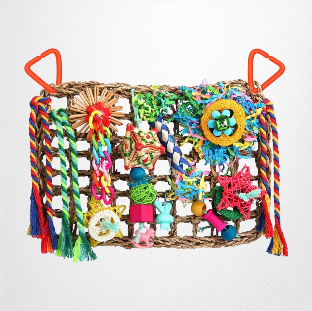 Bird Toys That Hang And Promote Natural Behavior In Birds To Forage And Play photo