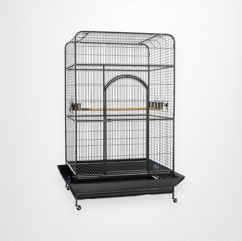 Briceno 78.25'' Steel Playful Bird Cage with Flat Top - Quill & Roost