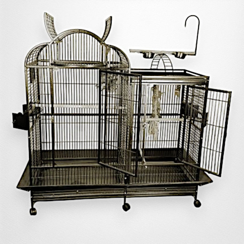 Chalyce 61'' Iron Play Top Bird Cage - Quill & Roost
