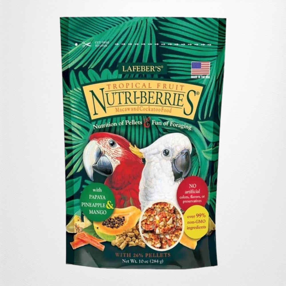 Lafeber Tropical Fruit Nutri-Berries Macaw & Cockatoo Food - 10 oz - Quill & Roost