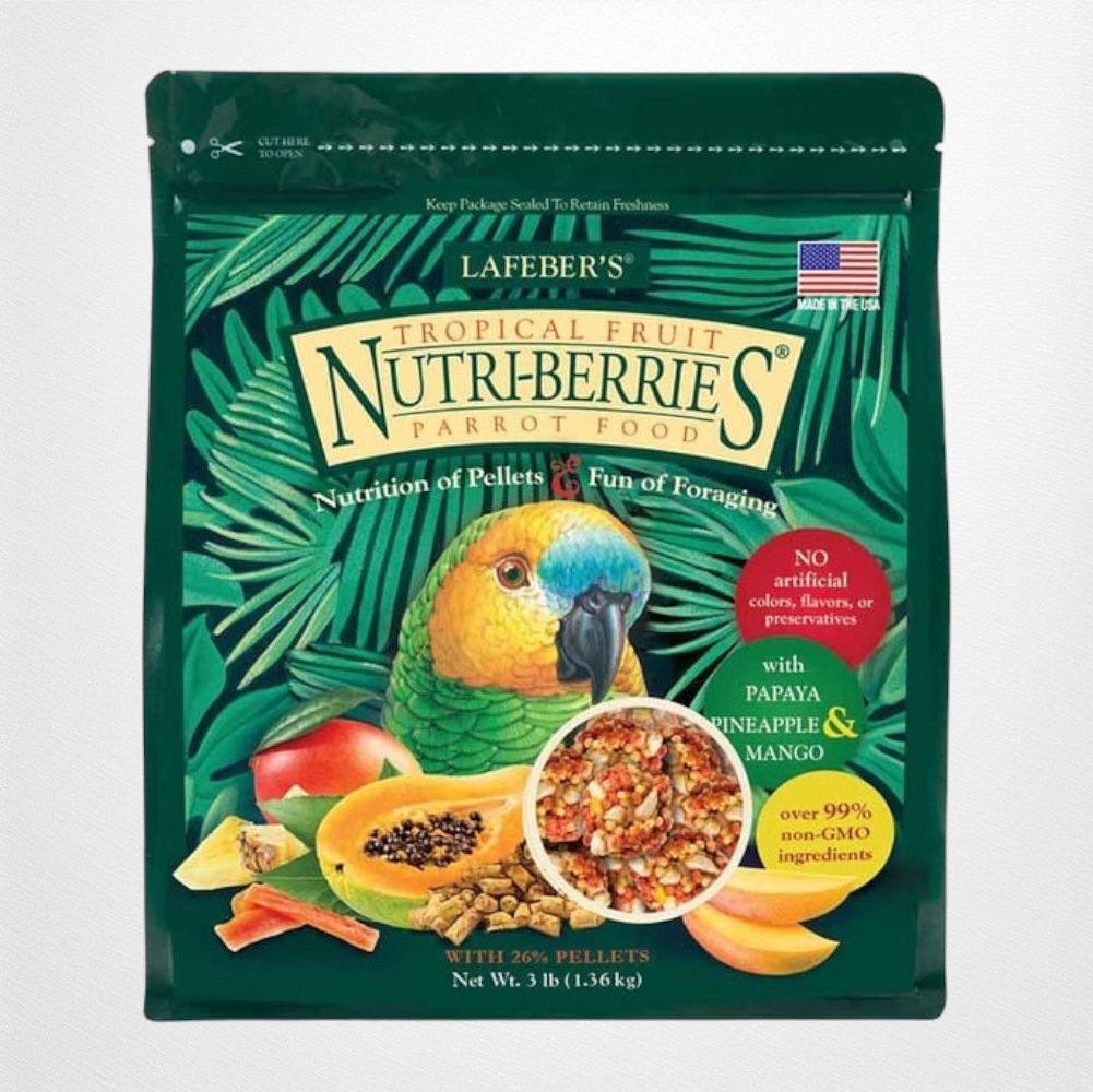 Lafeber Tropical Fruit Nutri-Berries Parrot Food - 3 lbs - Quill & Roost