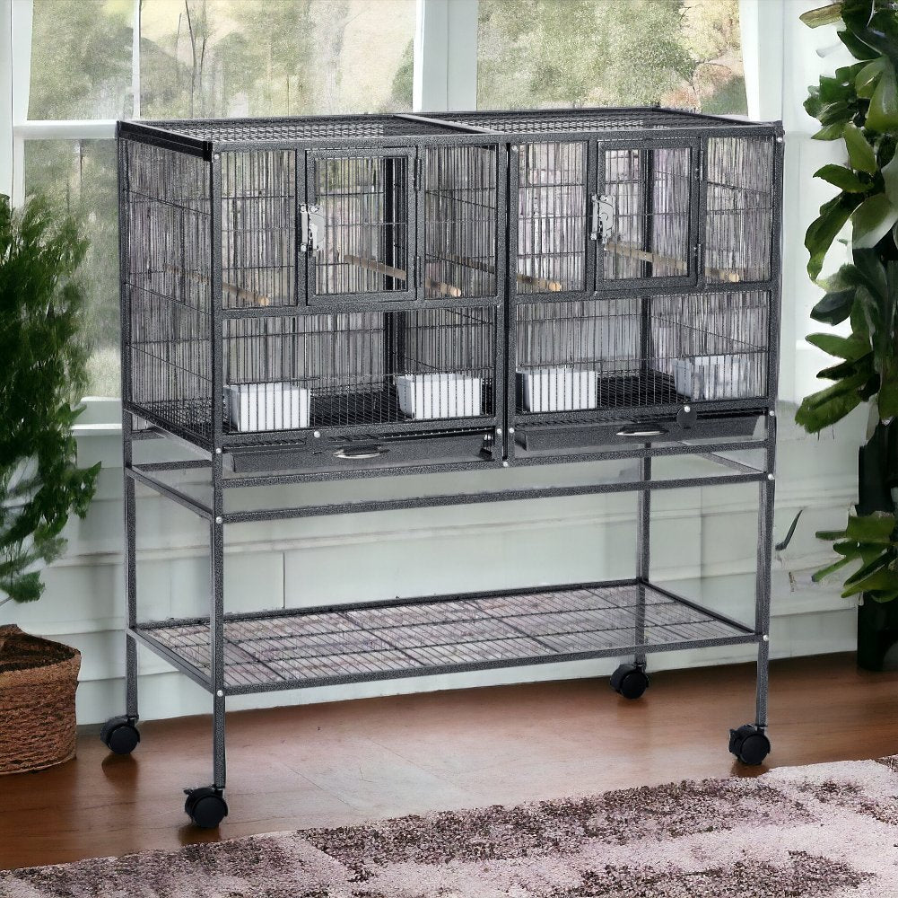 Prevue Hampton Divided Bird Cage System with Stand — Quill & Roost