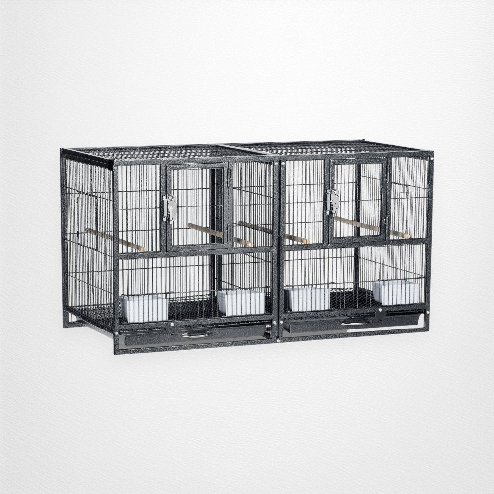Prevue Hampton Deluxe Divided Bird Cage System Without Stand - Quill & Roost