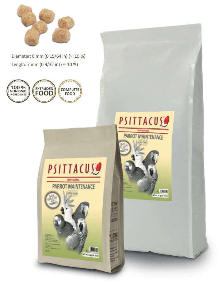 Psittacue Parrot Maintenance Pellet Food - Quill & Roost