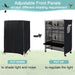 Universal Bird Cage Cover, Waterproof & Washable Night Cover for Cages, Light Eliminator Parrot (Black) - Quill & Roost