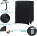 Universal Bird Cage Cover, Waterproof & Washable Night Cover for Cages, Light Eliminator Parrot (Black) - Quill & Roost